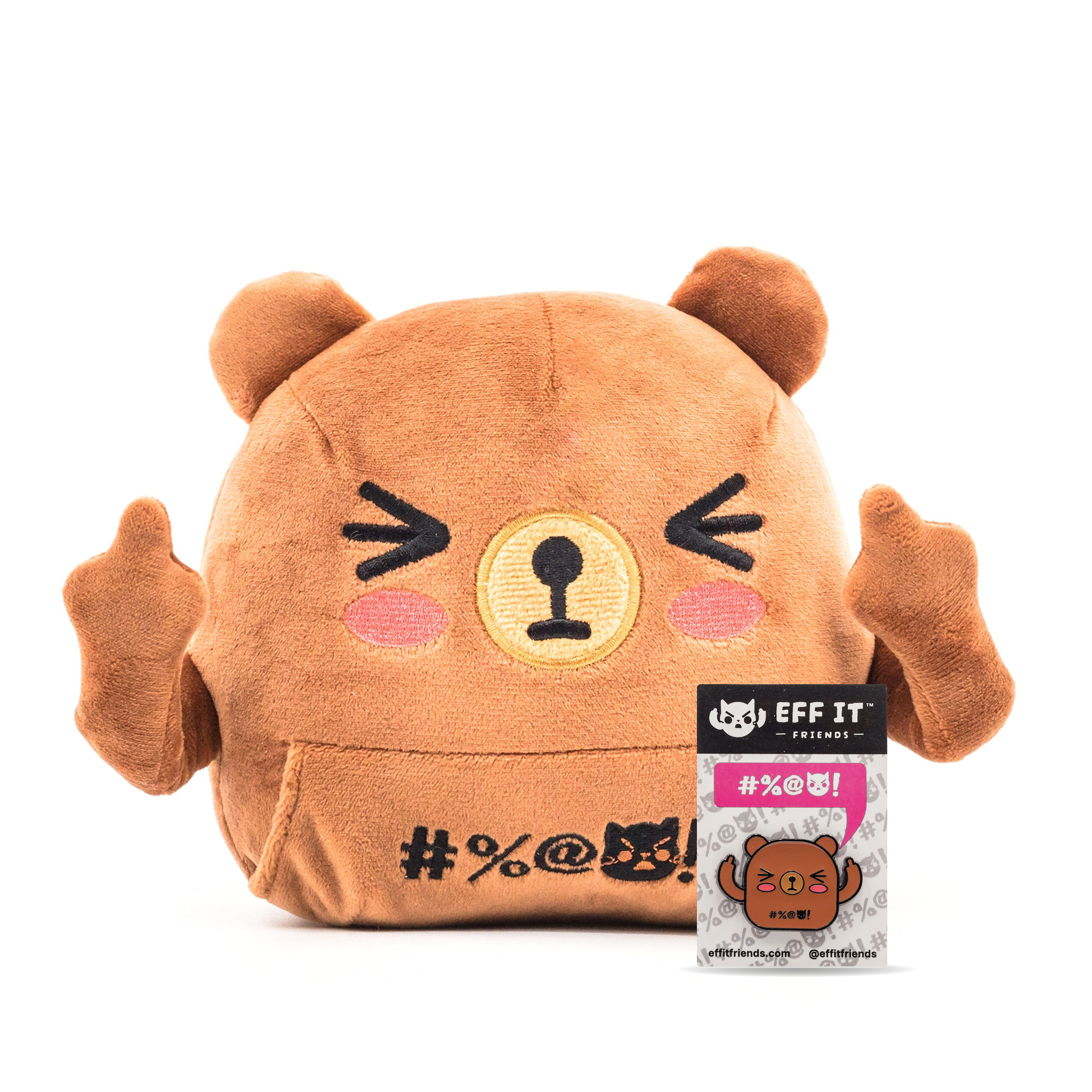 Bernard Plush + Enamel Pin