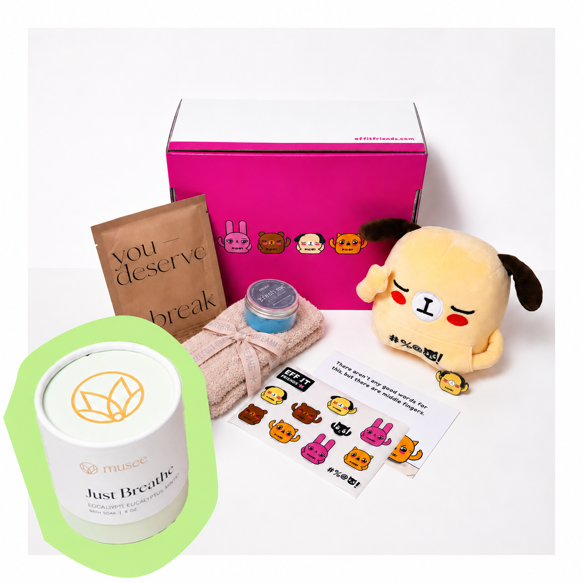 Just Breathe Gift Box with Barefoot Dreams Willow socks