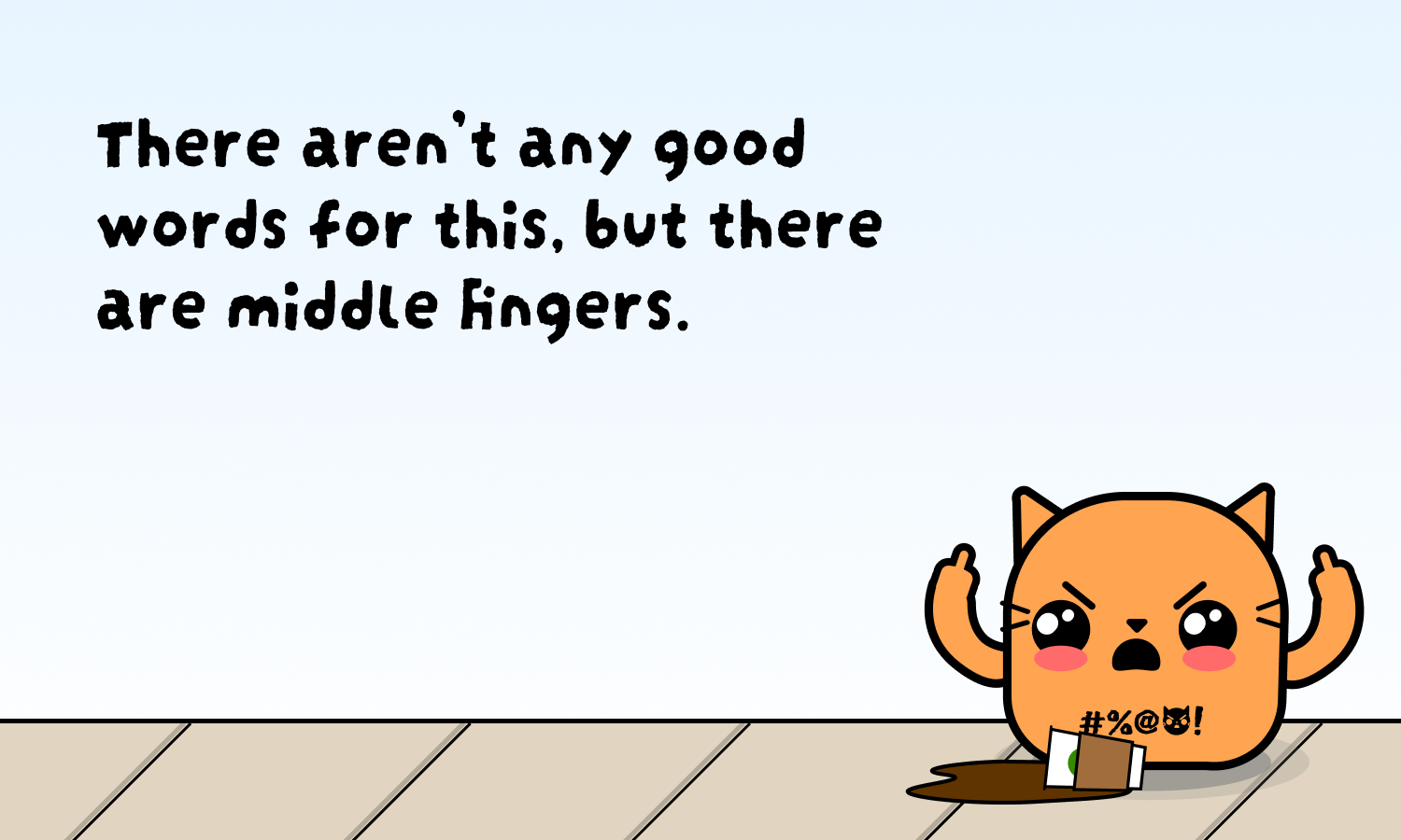 No good words card