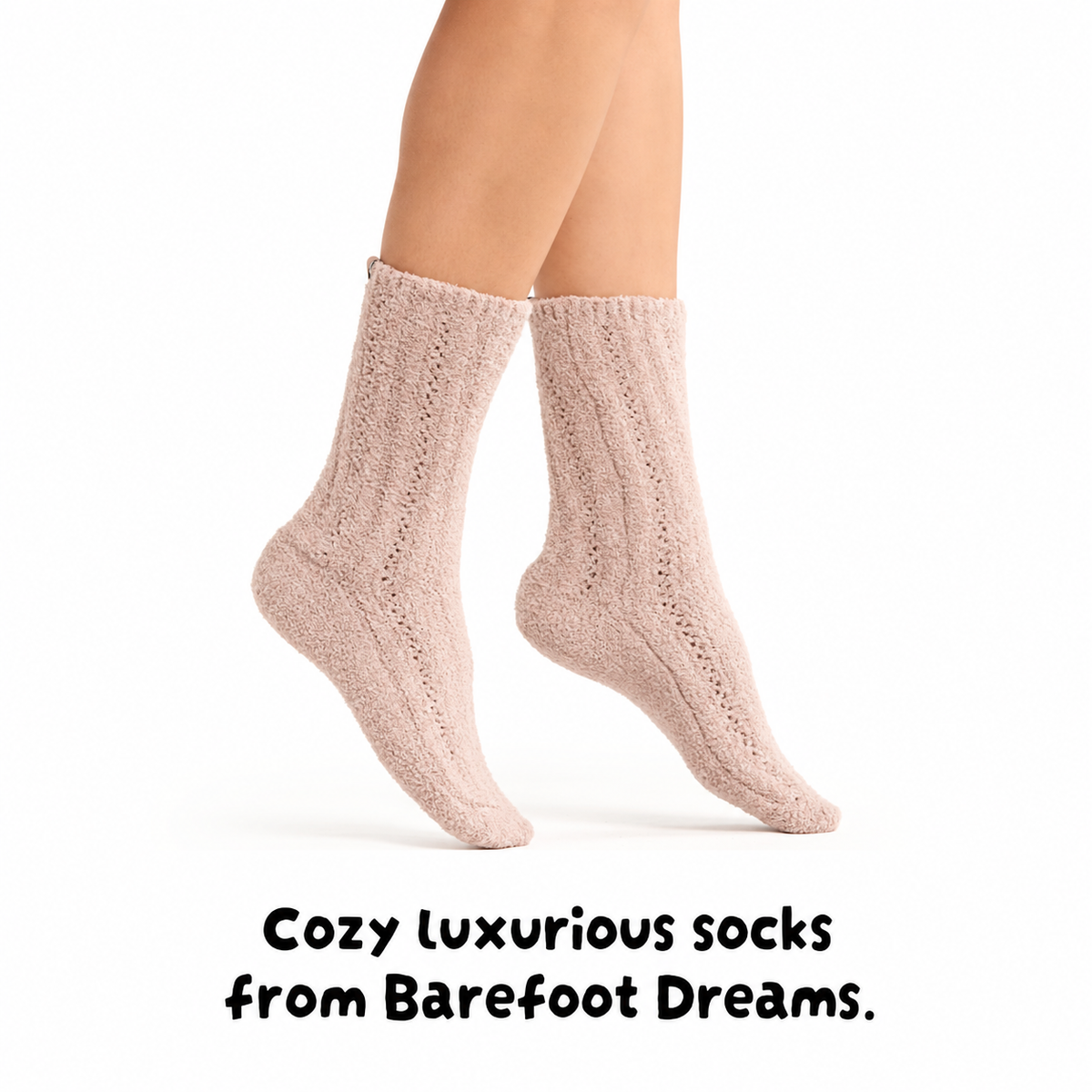 Cozy luxurious socks from Barefoot Dreams.