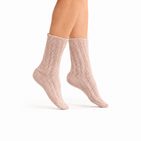 Barefoot Dreams CozyChic Crew Socks in Willow