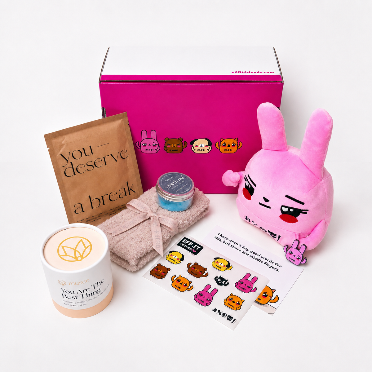You Are The Best Thing Gift Box with Barefoot Dreams Willow socks beneath therapy dough