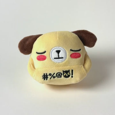 Kai keychain plush: the middle fingers come out of the front pocket, then tuck back in