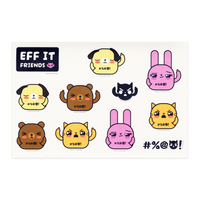 Eff It Friends - Sticker Sheet